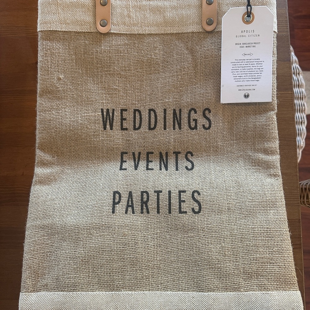 NWT - Apolis market tote bag